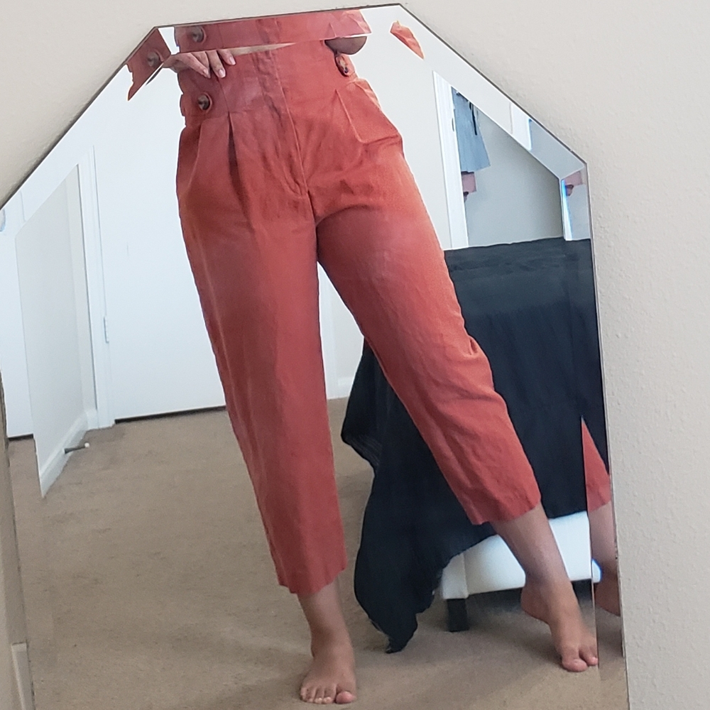 Zara Women Orange Pants